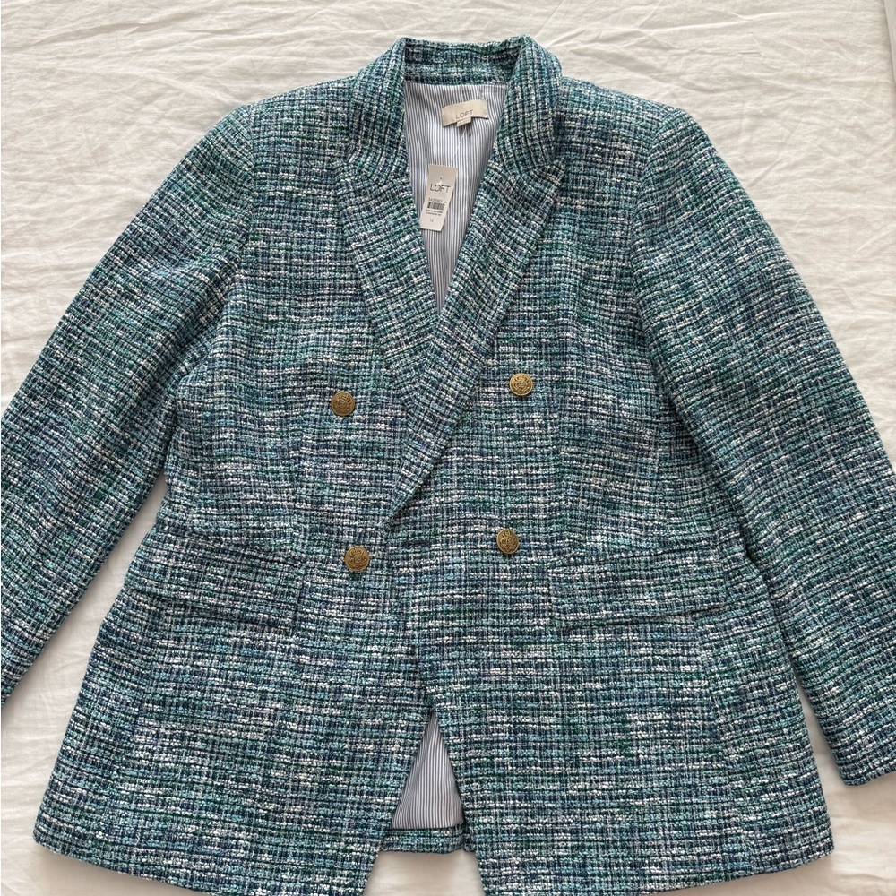 Loft Double Breasted Blazer NWT